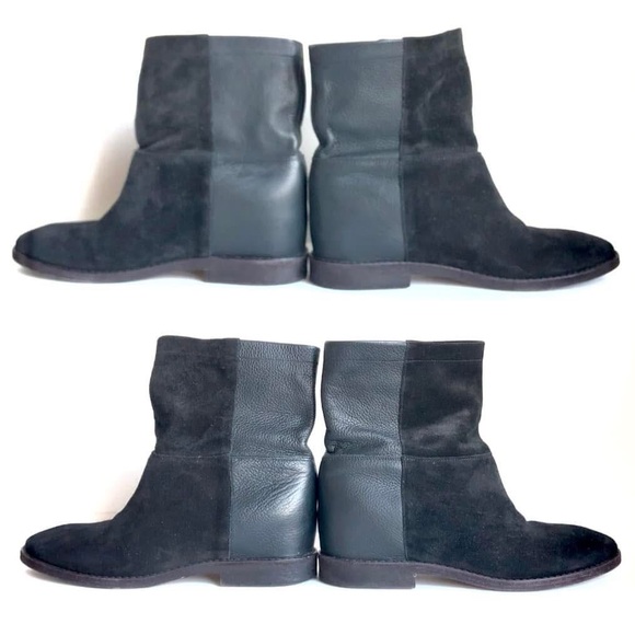 Like New 7 - STUART WEITZMAN Boots Mid Calf Short Boots Platform Suede - Picture 15 of 15